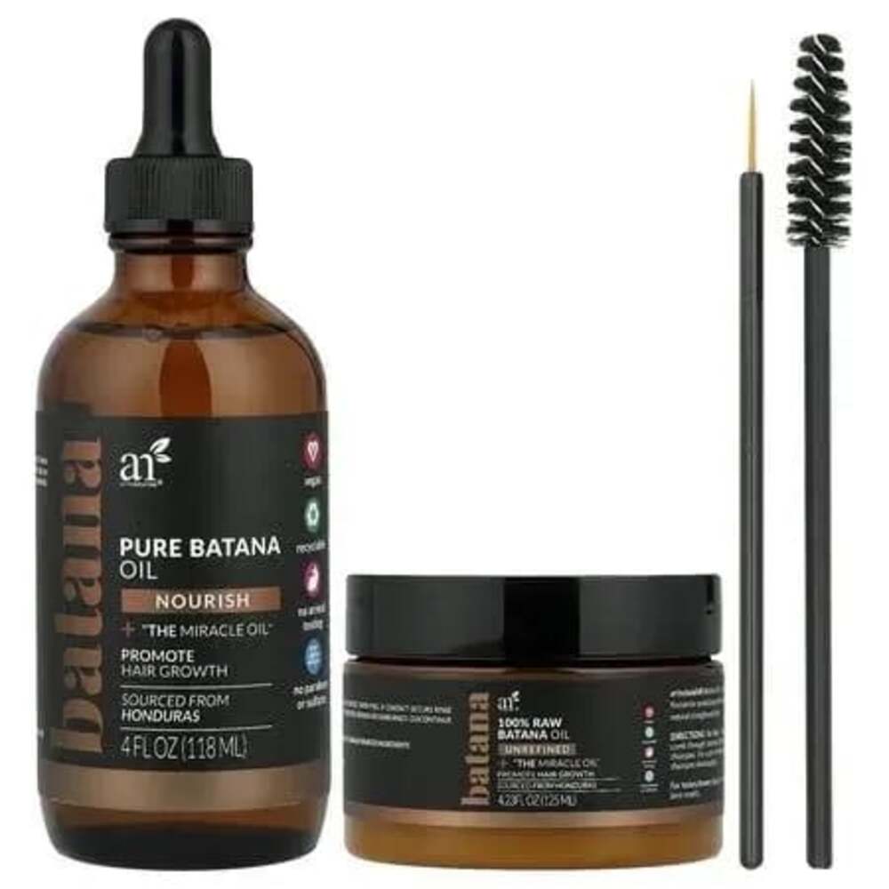 AN Naturals Pure Batana Oil Hair Growth Set with 4oz Oil and 4.2oz Butter